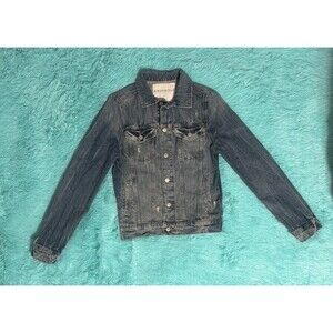 Aeropostale Cropped Denim Jeans jacket Distressed XS / TP 100% Cotton Very nice